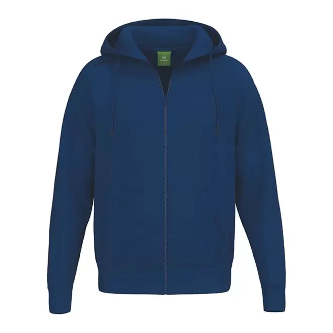 SWEATSHIRT CAPUCHE ZIPPE HOMME PERSONNALISABLE 'TS' - bleu marine