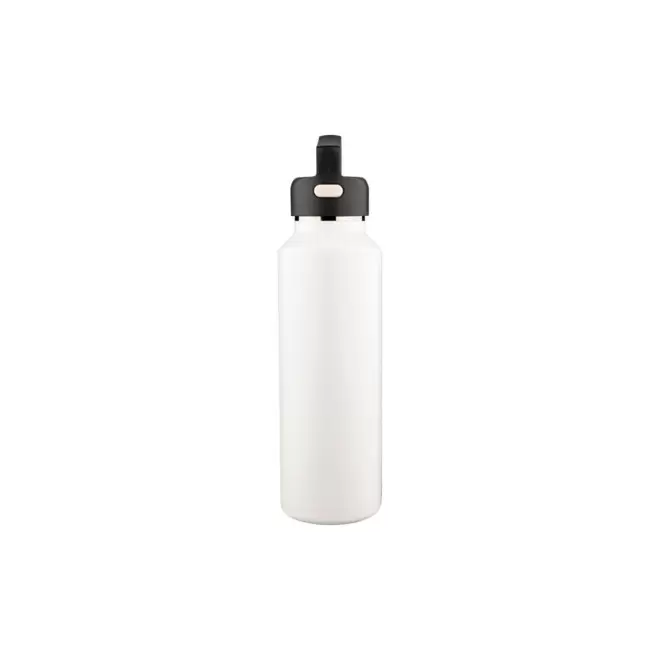 GOURDE PUBLICITAIRE ISOTHERME RECYCLE 600ML 'STOCH' - blanc