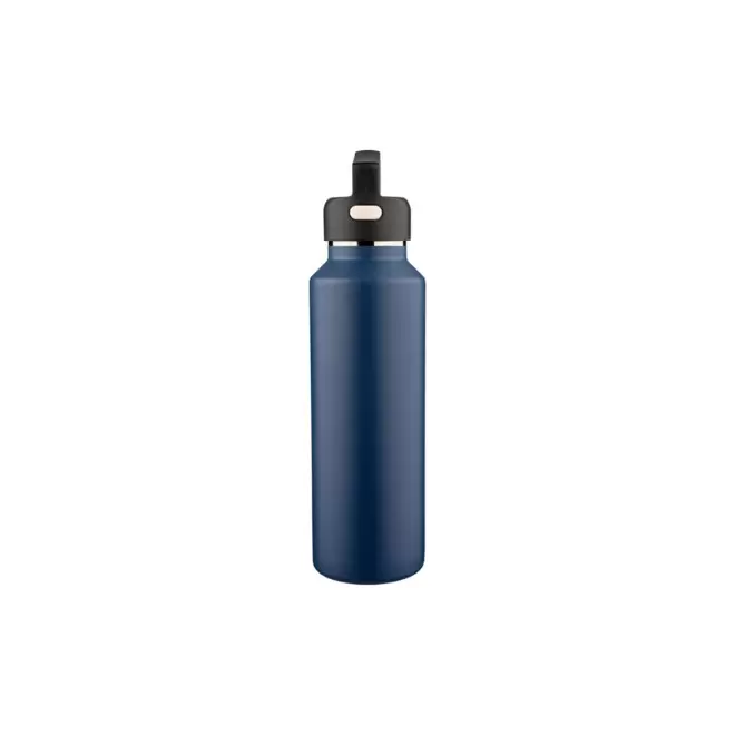 GOURDE PUBLICITAIRE ISOTHERME RECYCLE 600ML 'STOCH' - bleu