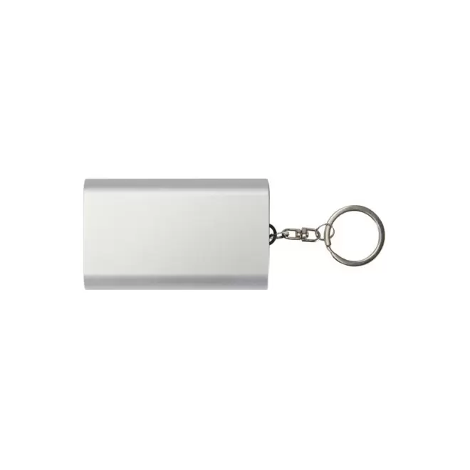 PORTE CLE BATTERIE 2000 MAH PERSONNALISE 'MINIBA' - argenté