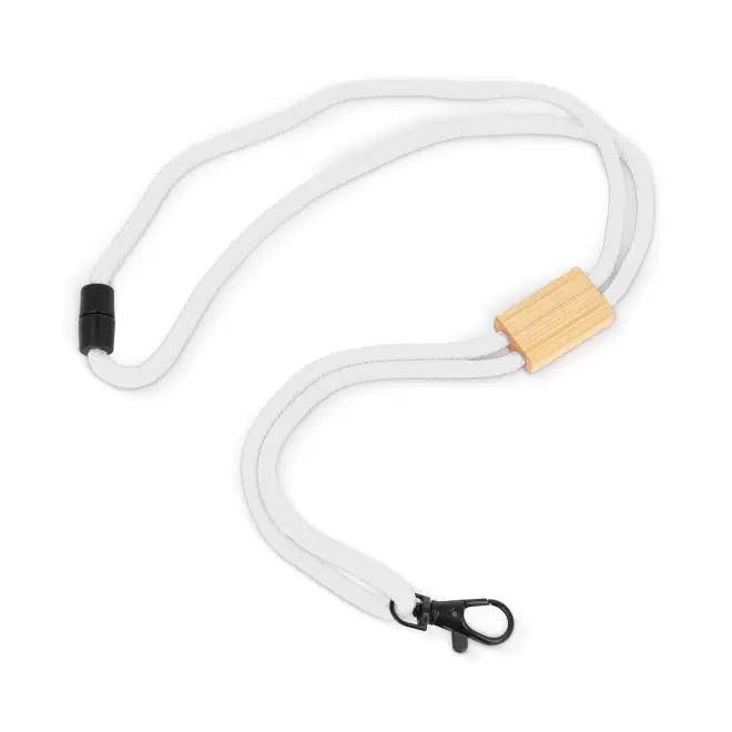 LANYARD TOUR DE COU PARACORDE PERSONNALISABLE 'CORDALITO' - blanc