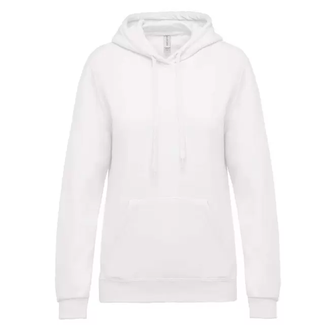 SWEAT-SHIRT PERSONNALISABLE FEMME CAPUCHE 'KARIHOOD' - blanc