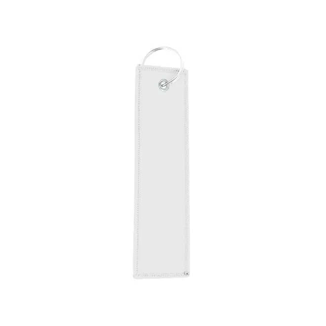 PORTE CLE ETIQUETTE DE VOL PERSONNALISABLE 'LOORA' - blanc