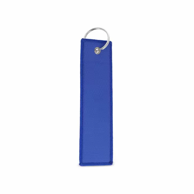 PORTE CLE ETIQUETTE DE VOL PERSONNALISABLE 'LOORA' - bleu