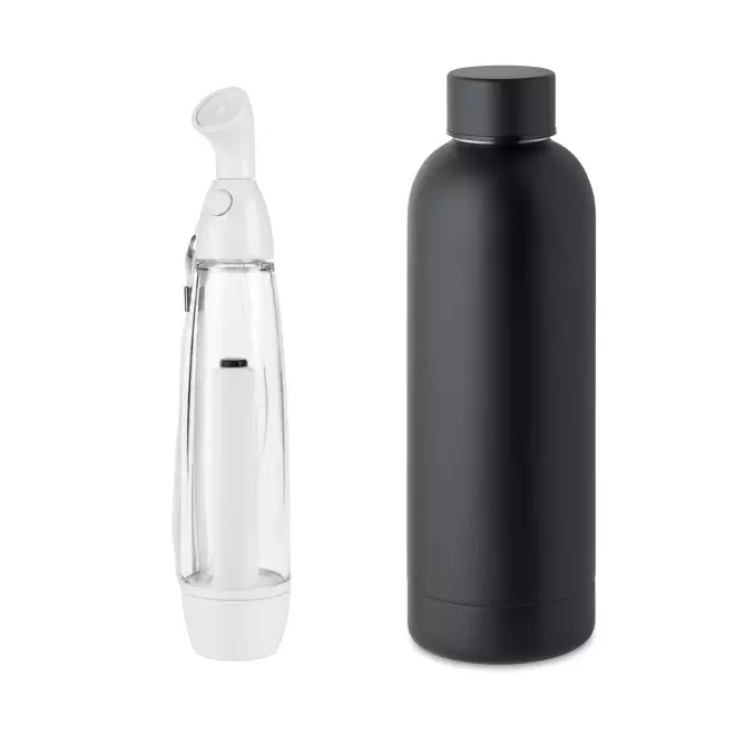 SET BOUTEILLE ET BRUMISATEUR PUBLICITAIRE 'CANY' - noir