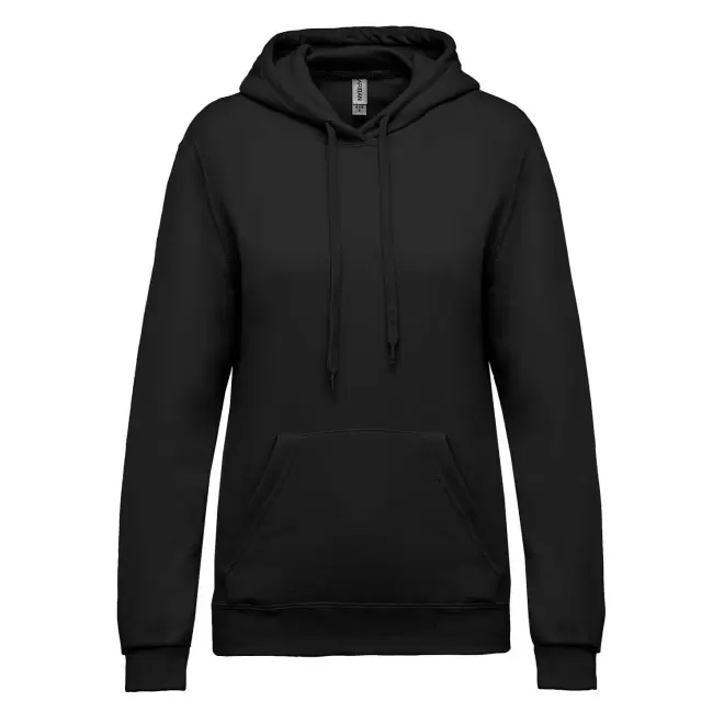 SWEAT-SHIRT PERSONNALISABLE FEMME CAPUCHE 'KARIHOOD' - noir