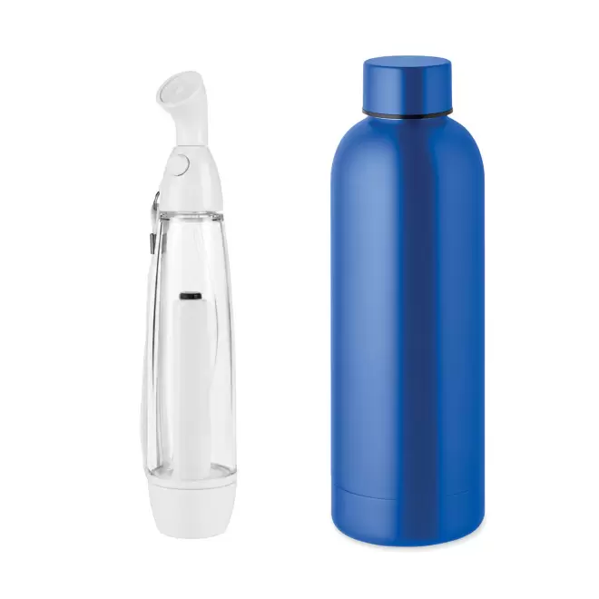 SET BOUTEILLE ET BRUMISATEUR PUBLICITAIRE 'CANY' - bleu royal
