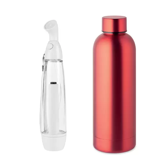 SET BOUTEILLE ET BRUMISATEUR PUBLICITAIRE 'CANY' - rouge