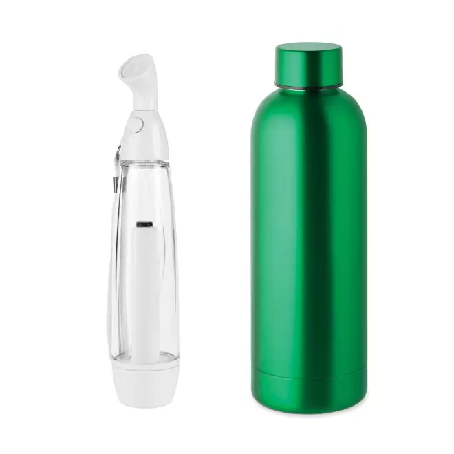 SET BOUTEILLE ET BRUMISATEUR PUBLICITAIRE 'CANY' - vert