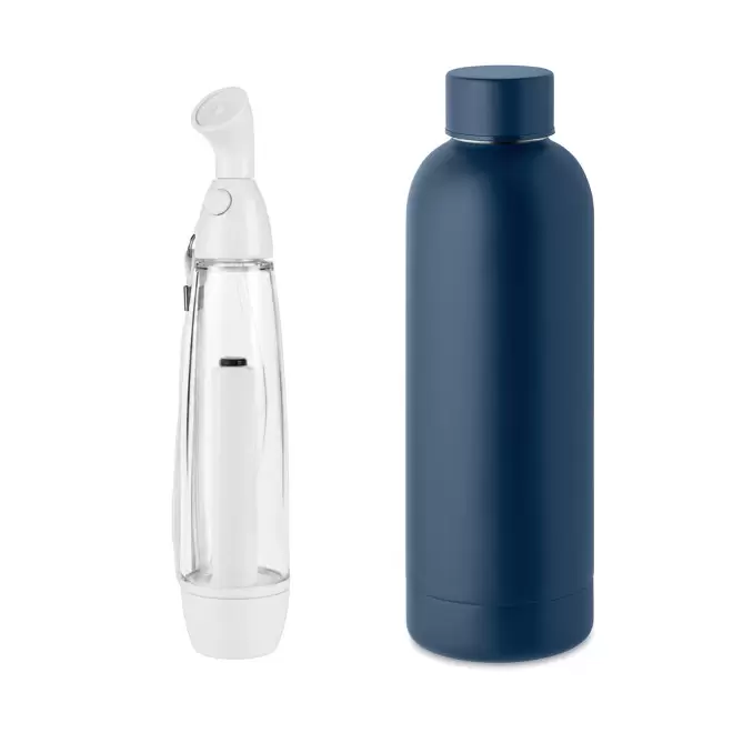 SET BOUTEILLE ET BRUMISATEUR PUBLICITAIRE 'CANY' - bleu marine