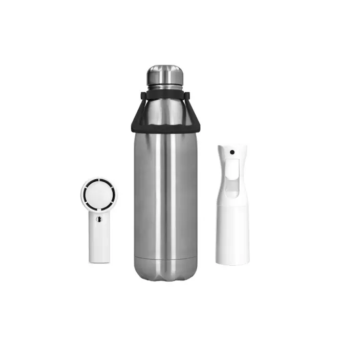 SET FRAICHEUR BOUTEILLE PERSONNALISABLE 'HYDRWA' - blanc