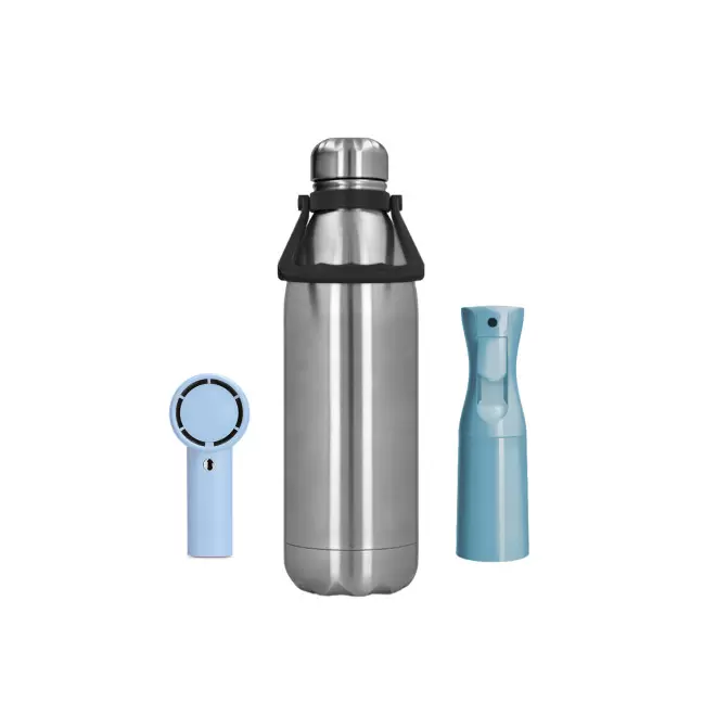 SET FRAICHEUR BOUTEILLE PERSONNALISABLE 'HYDRWA' - bleu