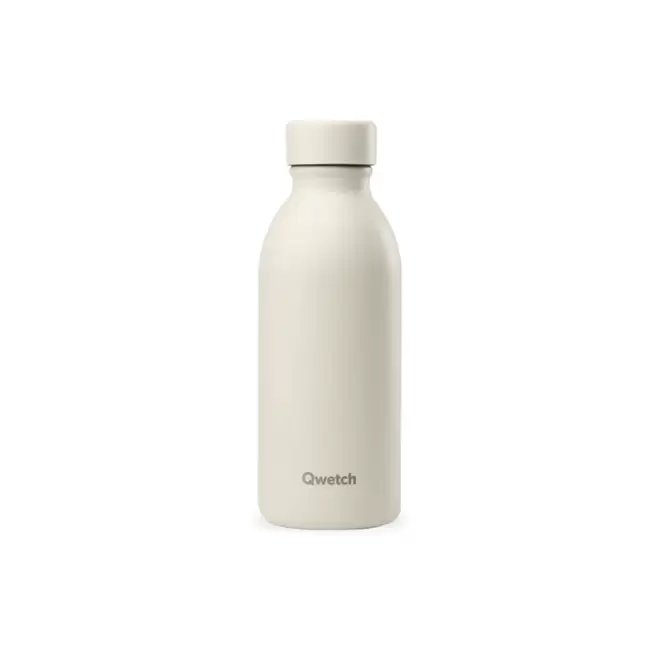 GOURDE ISOTHERME 500 ML QWETCH® PERSONNALISABLE 'ICON' - sable