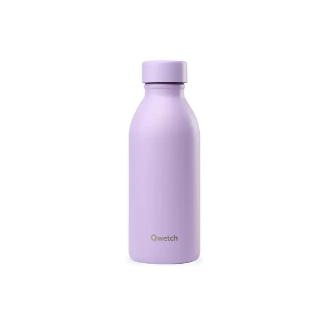 GOURDE ISOTHERME 500 ML QWETCH® PERSONNALISABLE 'ICON' - lavande