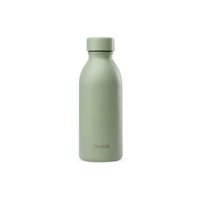 GOURDE ISOTHERME 500 ML QWETCH® PERSONNALISABLE 'ICON' - vert tilleul