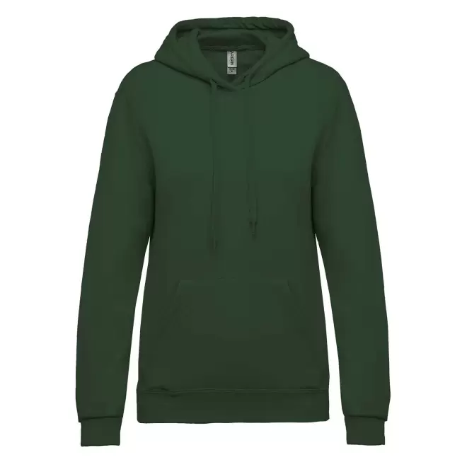 SWEAT-SHIRT PERSONNALISABLE FEMME CAPUCHE 'KARIHOOD' - vert forêt