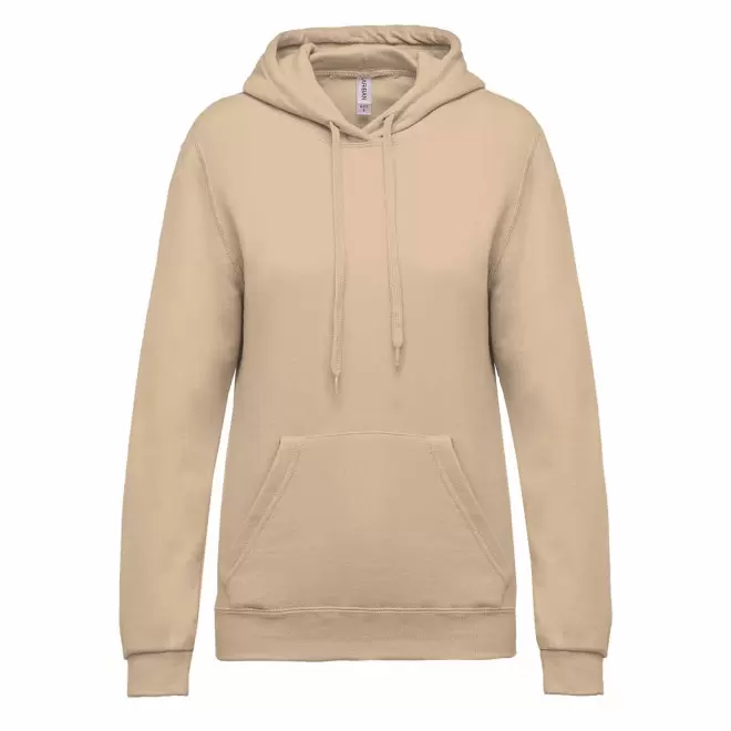 SWEAT-SHIRT PERSONNALISABLE FEMME CAPUCHE 'KARIHOOD' - sable