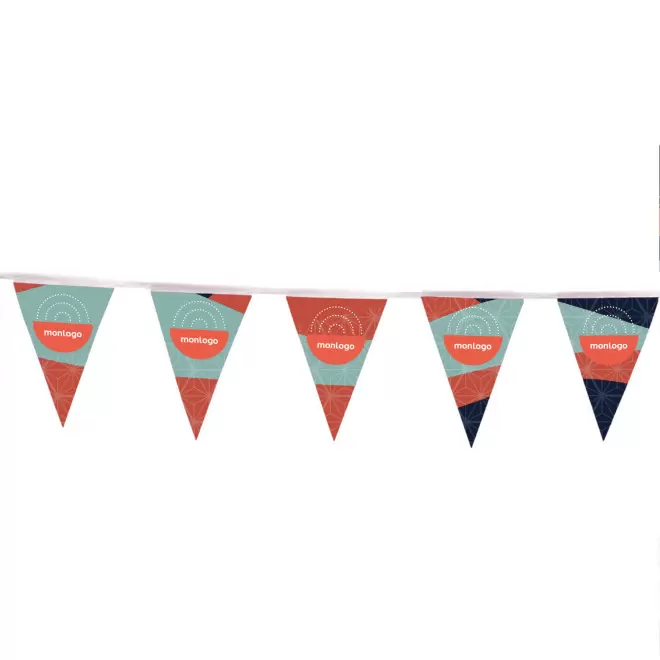 GUIRLANDE DE FANION PUBLICITAIRE 'FESTA' - triangle