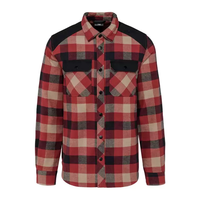 CHEMISE A CARREAUX PERSONNALISABLE 'CARROX' - rouge