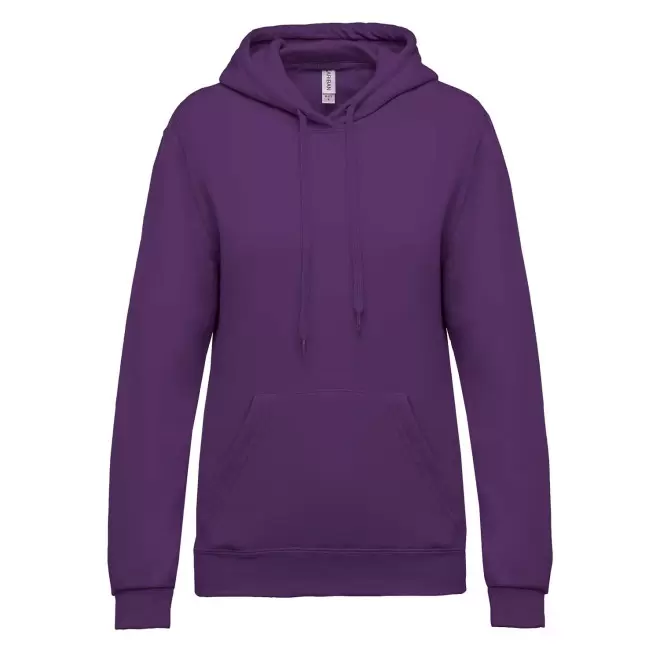 SWEAT-SHIRT PERSONNALISABLE FEMME CAPUCHE 'KARIHOOD' - violet foncé