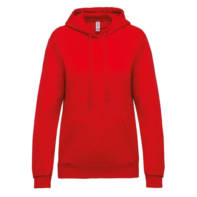 SWEAT-SHIRT PERSONNALISABLE FEMME CAPUCHE 'KARIHOOD' - rouge