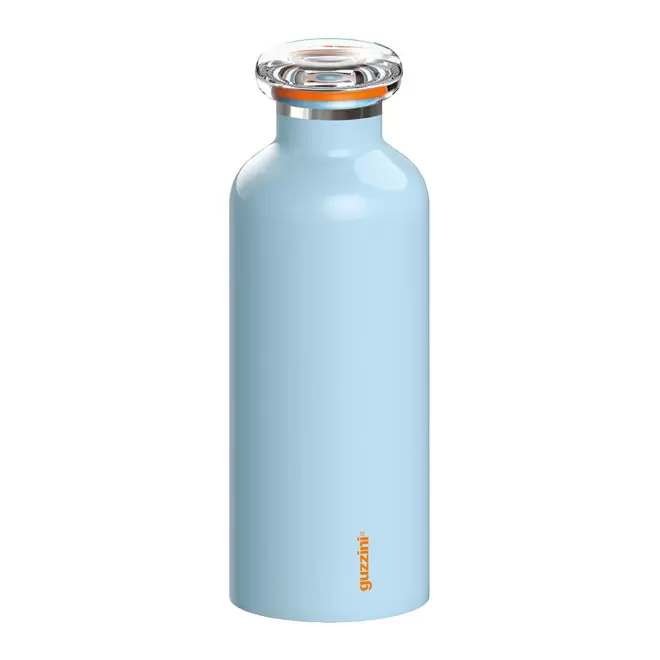 GOURDE ISOTHERME GUZZINI PERSONNALISABLE 'ON THE GO' - bleu clair