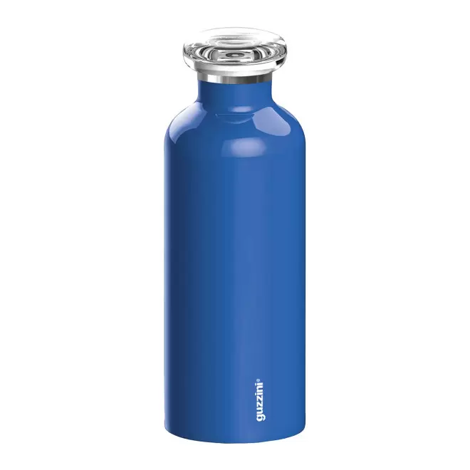 GOURDE ISOTHERME GUZZINI PERSONNALISABLE 'ON THE GO' - bleu foncé