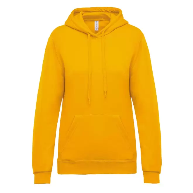 SWEAT-SHIRT PERSONNALISABLE FEMME CAPUCHE 'KARIHOOD' - jaune