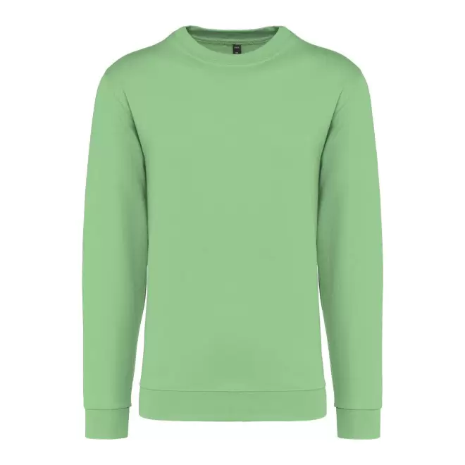 SWEAT-SHIRT MIXTE COL ROND PERSONNALISABLE 'KARIHOOD' - vert pomme