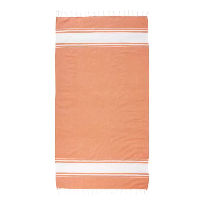 FOUTA PERSONNALISEE 'HORTENSE 180 RPET CLASSIC' ESAT - orange