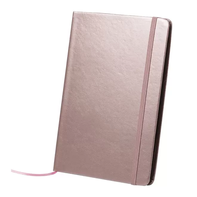 CARNET PUBLICITAIRE A5 'FENTIS' - rose métallique