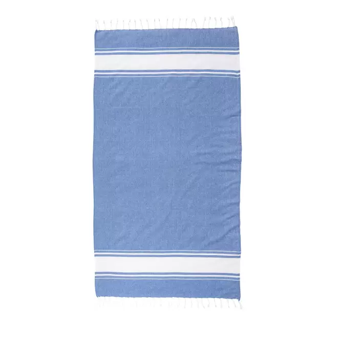 FOUTA PERSONNALISEE 'HORTENSE 180 RPET CLASSIC' ESAT - bleu royal