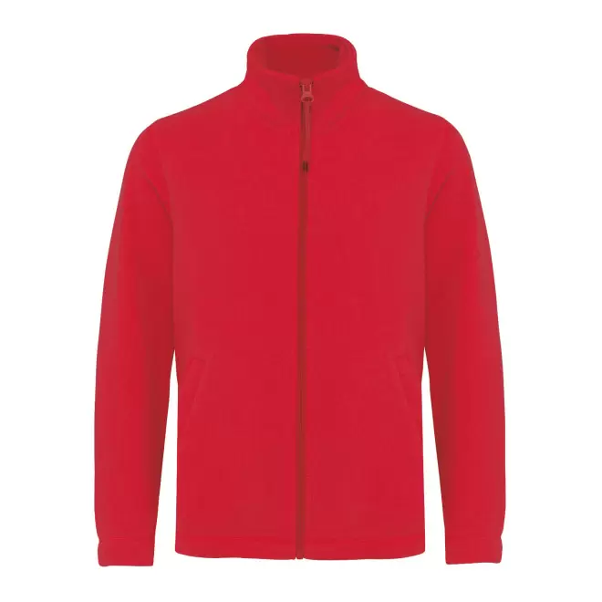 POLAIRE ZIPPE ENFANT PERSONNALISABLE 'KARIPOL' - rouge