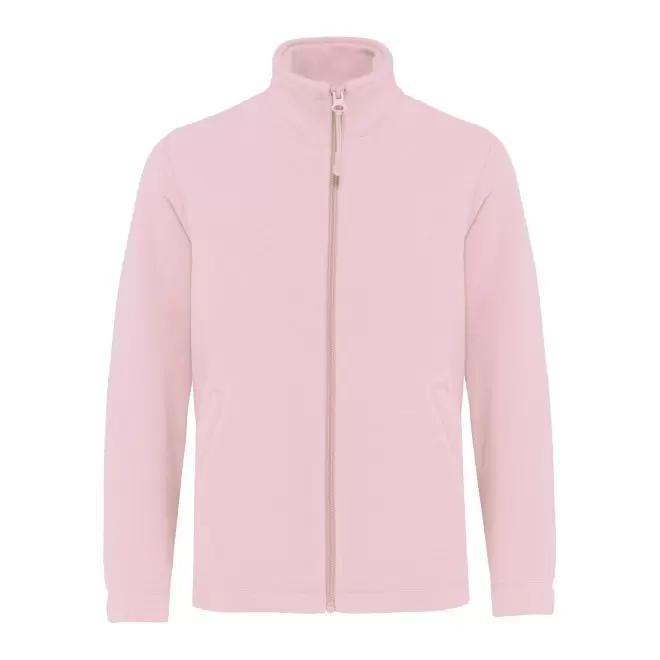 POLAIRE ZIPPE ENFANT PERSONNALISABLE 'KARIPOL' - rose pâle