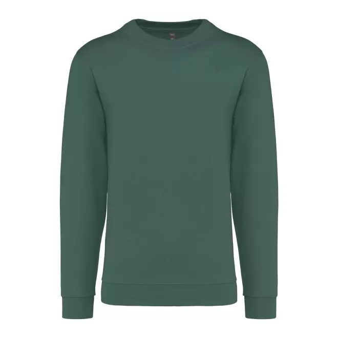 SWEAT-SHIRT MIXTE COL ROND PERSONNALISABLE 'KARIHOOD' - vert bouteille