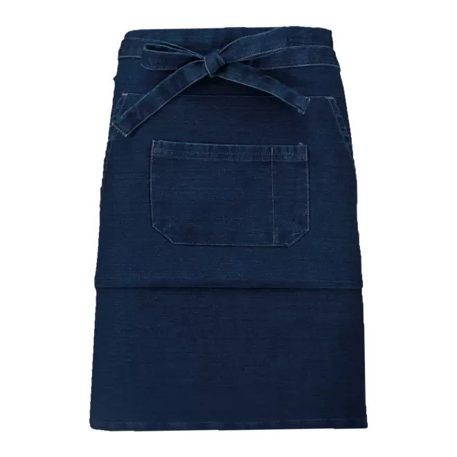 TABLIER MI-LONG KARIBAN PERSONNALISABLE 'BANTAB' - denim