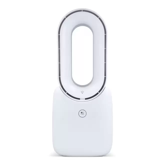 VENTILATEUR PUBLICITAIRE SANS PALES AVEC LED 'JISON' - blanc