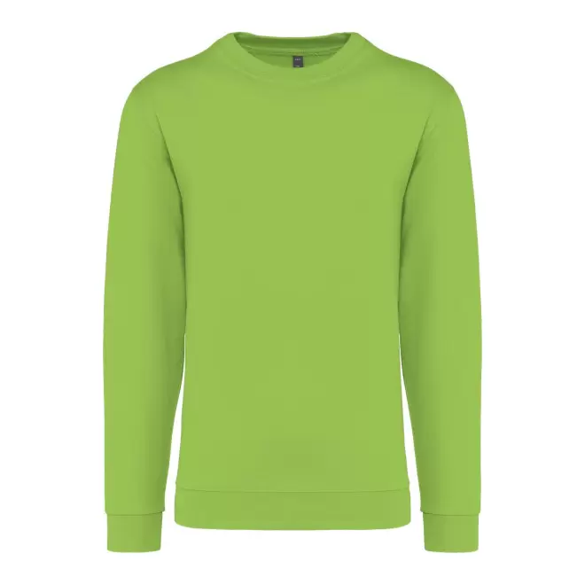 SWEAT-SHIRT MIXTE COL ROND PERSONNALISABLE 'KARIHOOD' - citron vert