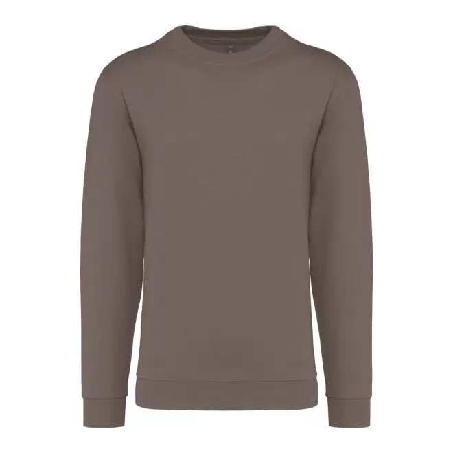 SWEAT-SHIRT MIXTE COL ROND PERSONNALISABLE 'KARIHOOD' - marron