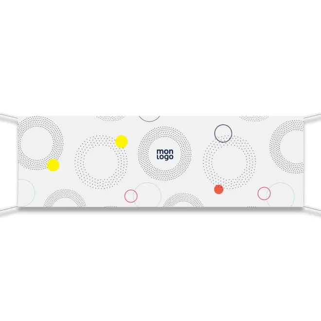 BACHE PVC PERSONNALISABLE 'REKLAM' - blanc 500x150 cm