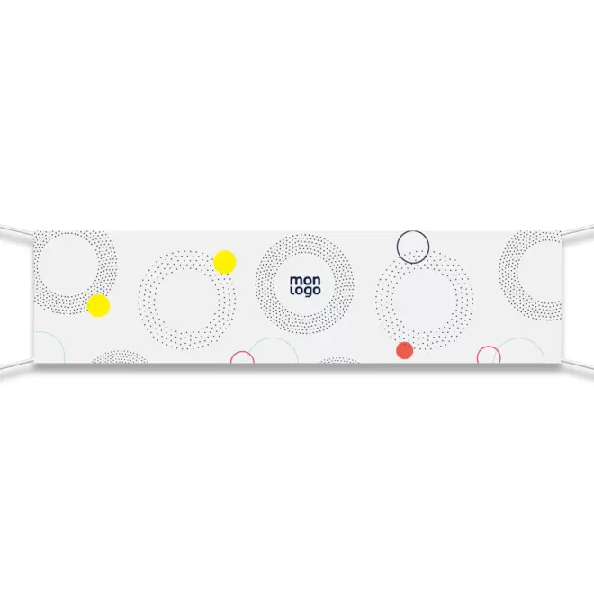 BACHE PVC PERSONNALISABLE 'REKLAM' - blanc 600x150 cm