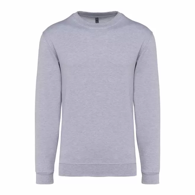 SWEAT-SHIRT MIXTE COL ROND PERSONNALISABLE 'KARIHOOD' - gris clair