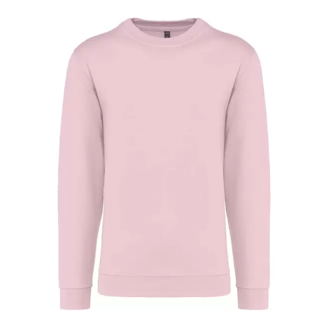 SWEAT-SHIRT MIXTE COL ROND PERSONNALISABLE 'KARIHOOD' - rose pâle
