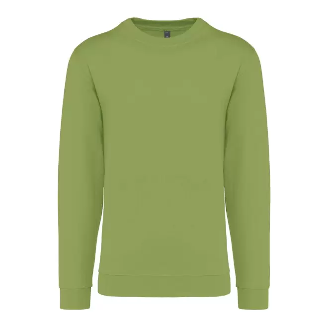 SWEAT-SHIRT MIXTE COL ROND PERSONNALISABLE 'KARIHOOD' - vert pistache