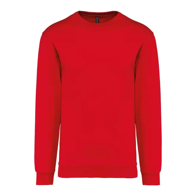 SWEAT-SHIRT MIXTE COL ROND PERSONNALISABLE 'KARIHOOD' - rouge