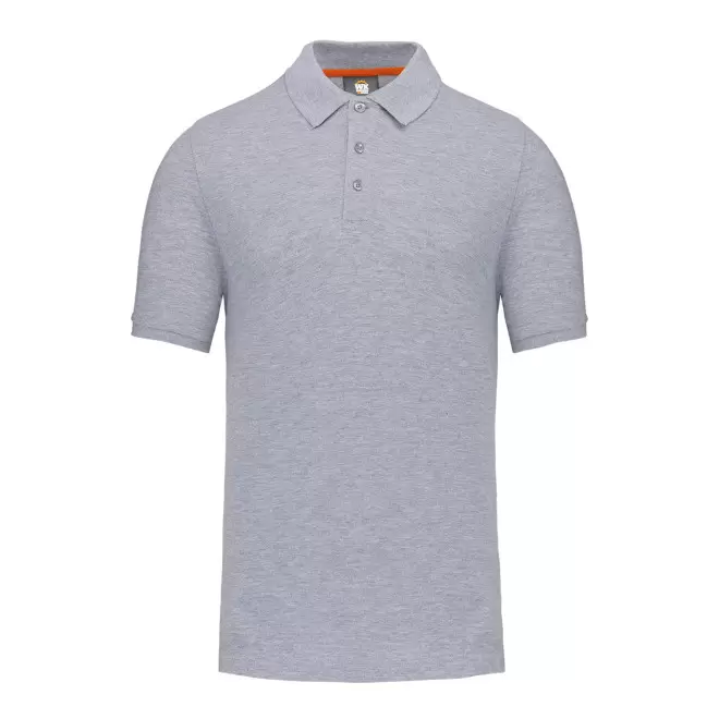 POLO DE TRAVAIL MIXTE PERSONNALISABLE 'STRUCTO' - gris clair