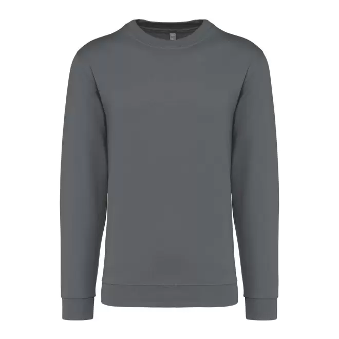 SWEAT-SHIRT MIXTE COL ROND PERSONNALISABLE 'KARIHOOD' - gris anthracite
