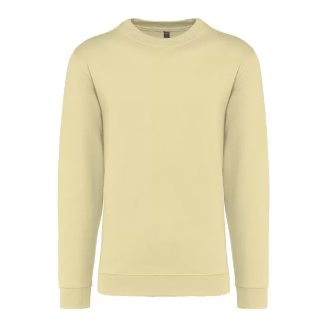 SWEAT-SHIRT MIXTE COL ROND PERSONNALISABLE 'KARIHOOD' - jaune clair