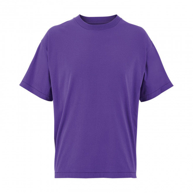 T-SHIRT OVERSIZE PERSONNALISÉ UNISEXE 220G 'LEGACY ' - violet foncé