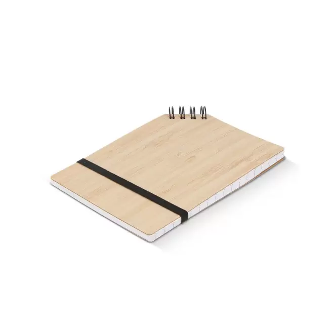 BLOC NOTES EN BAMBOU A6 PERSONNALISABLE 'ANGLUS' - nature